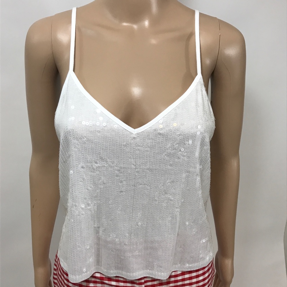 Low Back Sequined Tank
